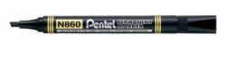 Pentel N860 Permanent-Marker Schwarz 12 Stück[e] (Pentel N860 Permanent Chisel Black Marker Pack of 12)