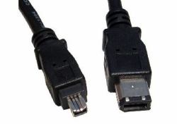 Cables Direct USB-145 FireWire cable 5 m 6-p 4-p Black (5m Firewire 6 Pin [M] to 4 Pin [M] Cable)