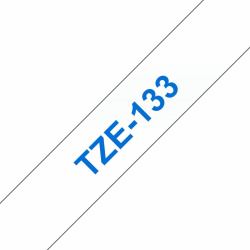 Brother TZE-133 Etiketten erstellendes Band Blau auf transparent (Brother TZe-133 - Blau auf durchsichtig - Rolle [1,2 cm x 8 m] 1 Kassette[n] laminiertes Band - fÃ¼r Brother PT-D210, D600, H110,...
