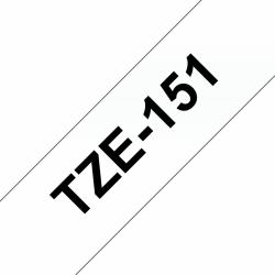 Brother Schriftband 24mm (Brother TZe-151 - Selbstklebend - schwarz auf durchsichtig - Rolle [2,4 cm x 8 m] 1 Kassette[n] laminiertes Band - fÃ¼r Brother PT-P950, P-Touch Cube PT-P910, P-Touch Cu...
