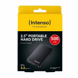 Intenso Externe Festplatte [2,5 Zoll], 500 GB, 5400 U/min, 8 MB Cache, USB 3.0, zertifiziert generalüberholt, schwarz (500GB Intenso Memory Case 2.5 inch USB 3.0 Ext HDD)