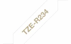 Brother TZE-R234 Etiketten erstellendes Band Gold auf Weiß (Brother TZe-R234 - Gold auf WeiÃ - Rolle [1,2 cm x 4 m] 1 Kassette[n] Band - fÃ¼r Brother PT-D210, D600, H110, P750, P950, P-Touch ...