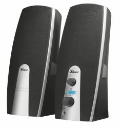 Trust MiLa 2.0 Speaker Set Schwarz, Silber Kabelgebunden 5 W (**** TRUST MILA 2.0 SPEAKER 16697)