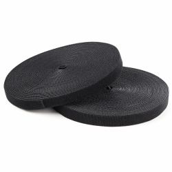 StarTech.com 7,6 m Klettbandrolle - Wiederverwendbare Zuschneidbare Klettkabelbinder - Industrielle Klettverschluss Rolle / Klettband Rolle - Klettbänder für Kabelmanagement - Schwarz (7.6 METER ...