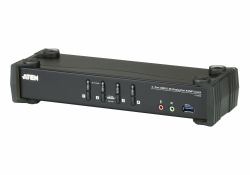 ATEN Umschalter Tastatur/Video/Maus [KVM]-Switch Schwarz (ATEN CS1924 KVMP Switch - KVM / audio)