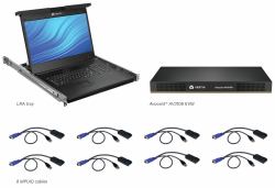 Vertiv Avocent LRA185KMM8D-201 Konsolenregal 48,3 cm [19"] 1366 x 768 Pixel Kunststoff, Stahl Sch...