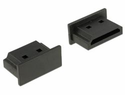 DeLOCK 64030 Steckdosensicherung HDMI A Schwarz 10 Stück[e] (Delock HDMI A female - stÃ¸vdÃ¦kke)