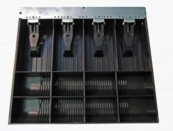 apg Solutions VPK-15B-13-BX Bargeldaufbewahrungsbox Schwarz (Adjustable Till Assembly - Vasario 1616, Inclined notes, - 8x8, individually packed in carton - Warranty: 3M)