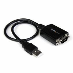 StarTech.com USB 2.0 auf Seriell Adapter - USB zu RS232 / DB9 Konverter [COM] 0,3m (USB TO RS-232 ADAPTER WITH - COM PORT RETENTION SETTINGS)