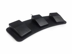 Accuratus X3P USB Schwarz (Accuratus X3P USB Programmable 3 Button Foot Pedal / Switch - cable length 1.9m. Supplied by Hypertec. [1Year warranty])