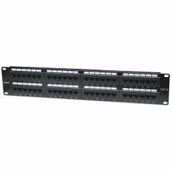 Intellinet 48-Port Cat6 Patchpanel, UTP, 19", 2 HE (CAT6 PATCH PANEL 48-PORT UTP- - 2U UNSHIELDED)