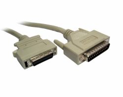 Cables Direct IEEE 1284 Micro 36c Printer Cable parallel cable Beige 2 m (CDL D25 Male - Half Pitch 36 C Male 2m)