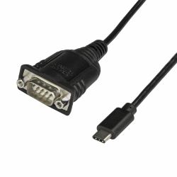 StarTech.com USB-C auf Seriell Adapter mit COM Port-Verriegelung - 40 cm USB Typ-C auf RS232-[DB9]-Seriell-Konverterkabel - Für SPS, Scanner, Drucker - Windows/Mac/Linux (USB C TO SERIAL ADAPTER W...
