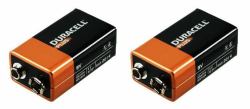 Duracell MN1604B2 Haushaltsbatterie Einwegbatterie Alkali (Duracell Plus 9V 2 Pack)