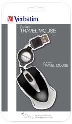 Verbatim Go Mini Optical Travel Mouse – Schwarz 