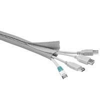 Microconnect CABLESOCK2 Kabelmuffe Silber (Cablesock W/hook and loop 2m - Tube dimameter: 2-4cm Silver - Warranty: 300M)