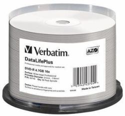 Verbatim DataLifePlus 4,7 GB DVD-R 50 Stück[e] (VERBATIM DVD-R AZO 4.7GB 16X DL+ WIDE PRINTABLE SURFACE NO-I)