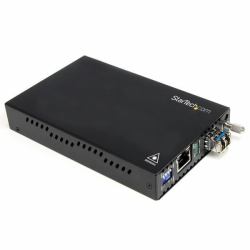 StarTech.com LWL / Glasfaser Gigabit 1000 Mbit/s Multimode Medienkonverter - LC 550m 