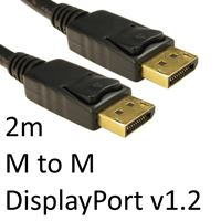 target Cables Direct 99DP-002LOCK DisplayPort-Kabel 2 m Schwarz 