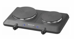 Taurus Volcano Duo Schwarz, Edelstahl Arbeitsplatte 120 cm Versiegelte Platte 2 Zone[n] 