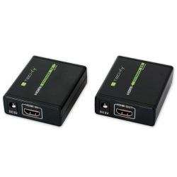 Techly IDATA EXT-E70 Audio-/Video-Leistungsverstärker AV-Sender & -Empfänger Schwarz 
