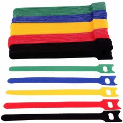 Techly 109528 Kabelbinder Kabelbinder-Halterung Velcro Mehrfarbig 10 Stück[e] 