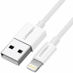 Ugreen cable USB 2.0 A lightning 2m, 5V/2.4A iPhone 7 / 7plus / 6S/ 6 / 6 Plus, iPhone 5s/5c/5, iPad Mini/Mini 2, iPad 1 m Weiß 