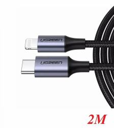 Ugreen 60761 Handykabel Schwarz 2 m USB C Lightning 