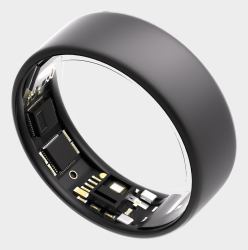 Ultrahuman Ring AIR Nein Smart-Ring Aktivitäts-Tracker Grau 