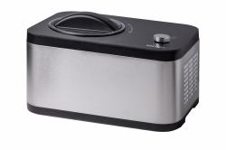 Unold 48826 Eismaschine & Joghurtbereiter EVA Kompressor Eismaschine 1,5 l 120 W Schwarz, Edelstahl 