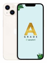 upcycle it Apple iPhone 13 [Refurbished] Grade A 15,5 cm [6.1"] Dual-SIM iOS 17 5G 128 GB Weiß Generalüberholt 