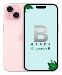 upcycle it Apple iPhone 15 [Refurbished] B 15,5 cm [6.1"] Dual-SIM iOS 17 5G USB Typ-C 128 GB Pink Generalüberholt 