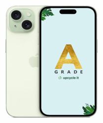 upcycle it Apple iPhone 15 Plus [Refurbished] A 17 cm [6.7"] Dual-SIM iOS 17 5G USB Typ-C 128 GB Grün Generalüberholt 