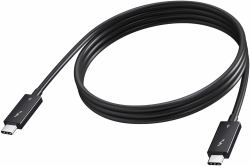 Vision TC 2MUSBCTB4/BL Thunderbolt-Kabel 2 m 40 Gbit/s Schwarz 