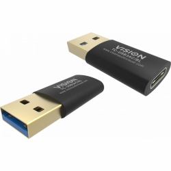 Vision TC-USB3AC/BL Kabeladapter Schwarz 