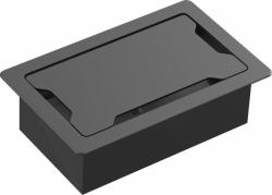 Vision TC3 SURRTB Kabel-Organizer Tisch/Bank Kabelgehäuse Schwarz, Weiß 1 Stück[e] 