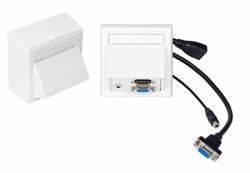 Vivolink WI221192 Steckdose HDMI + VGA + 3.5mm Weiß 