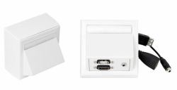 Vivolink WI221260 Steckdose HDMI + USB A + 3,5mm Weiß 